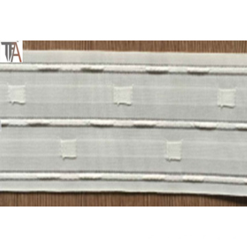 Bande de rideau en polyester avec largeur de 8,2 cm